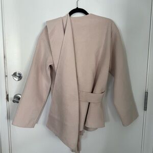 OAK + FORT Cream Women's Cape Jacket